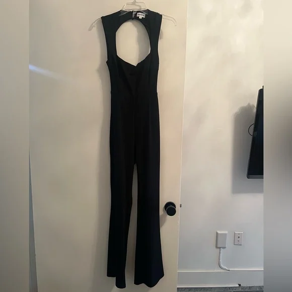 Superdown Sleek Black Jumpsuit - Picture 3 of 4